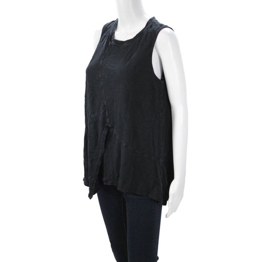 Wilt Womens Sleeveless Tunic Tank Top Black Cotton Blend Crew Neck Size L - Picture 2 of 4